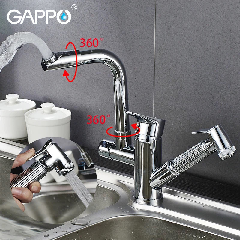 

Gappo kitchen Faucet rotatable kitchen pull out mixer Faucets flexible kitchen water sink mixer tap grifos fregadero cocina