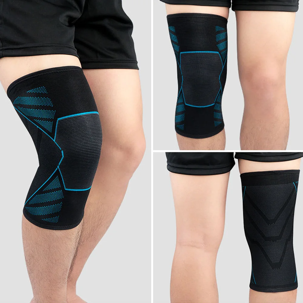 Olahraga Perlindungan Lutut Elastis Lembut Breathable Brace Penopang Basket Sepak Bola SPSLF0094