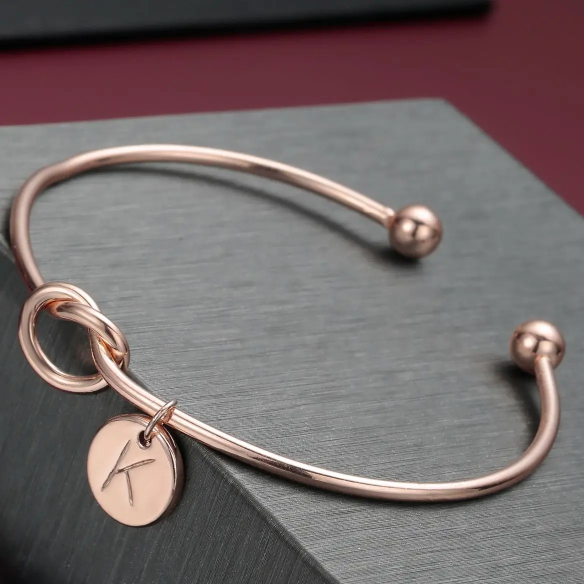 NEW YEAR Rose Gold Circle Heart-shaped Women\'s Bracelet