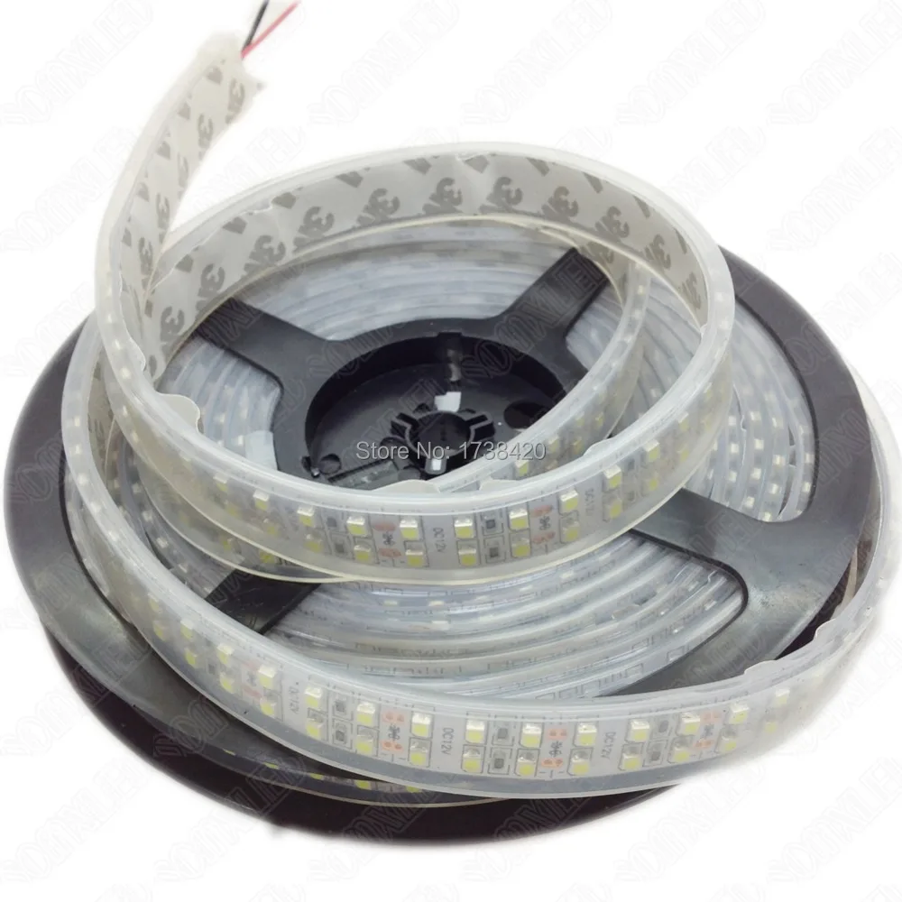 

LED Strip Light 3528 SMD Waterproof IP67 Warm White 3000-3500k Double Row LED Strip 240leds/m LED Light Strip 1200Leds 5m