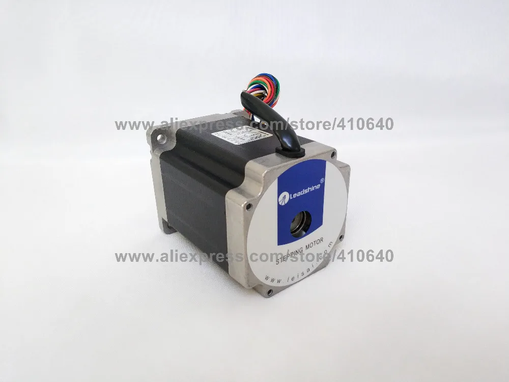 Imagem -03 - Genuine Leadshine 86hs85 Fase Nema 34 do Motor de Passo Híbrido Motor com n. m 4.9 a um Comprimento de 118 mm do Eixo 12.7 mm