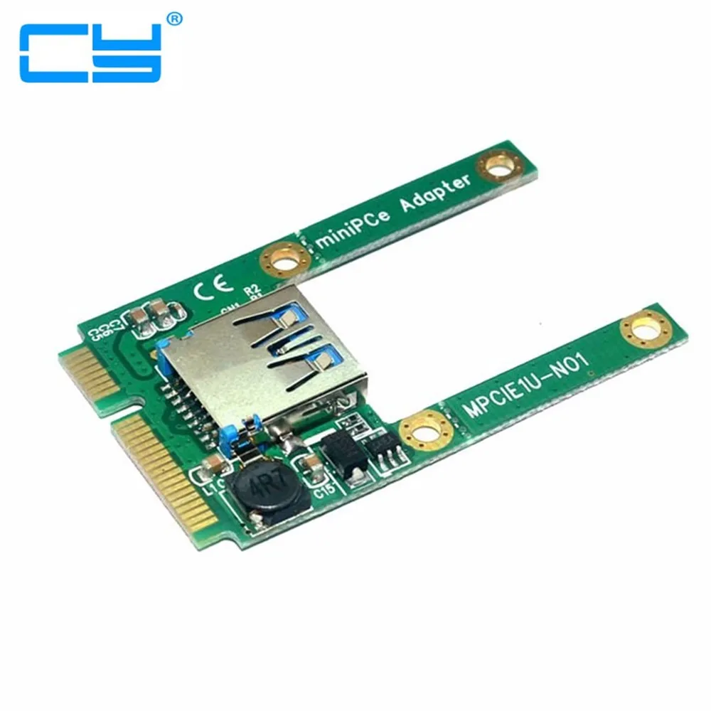 

Mini PCI-E PCI-Express pcie pci express Half Height Port to USB 2.0 Adapter Card Mini Card to USB Flash Disk Wifi Wireless