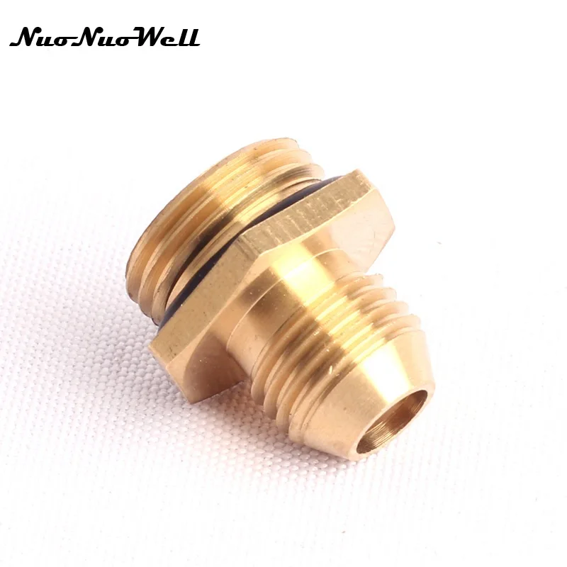 

2pcs NuoNuoWell M18 to M14 Male Thread 100% Brass Connector for Garden Irrigation Watering Valve Water Gun Adapter Hose Fittings