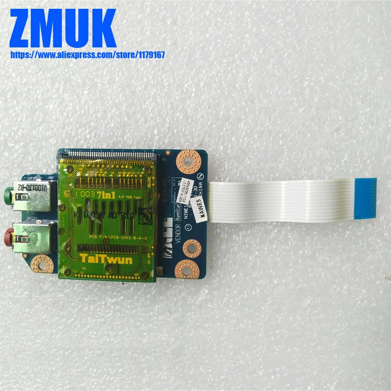 

Original AUDIO_CardReader Board W/Cable For Lenovo G460 G460E G465 Z460 Z465 Series,P/N LS-5753P