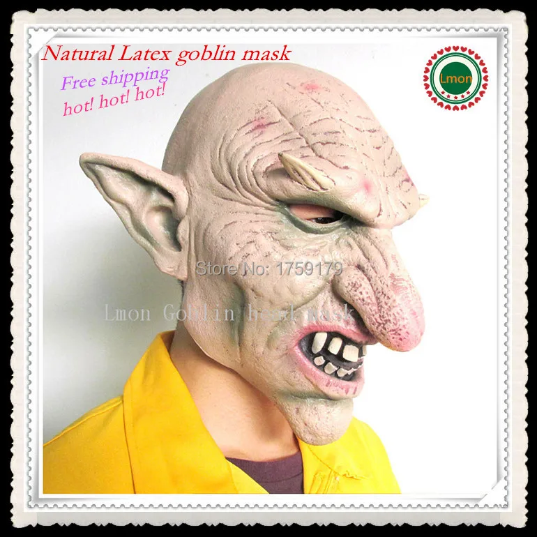 

Hot sale Man Latex Goblins Kingdom Big Nose Terrible Monster Mask Creepy Costume Party Cosplay Halloween Scary Costume Masks