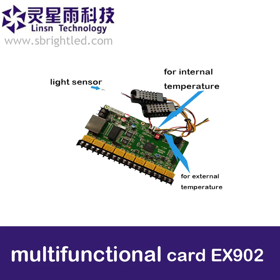 Linsn EX902D multifunction card board linsn controller for full color RGB LED display video screen wall