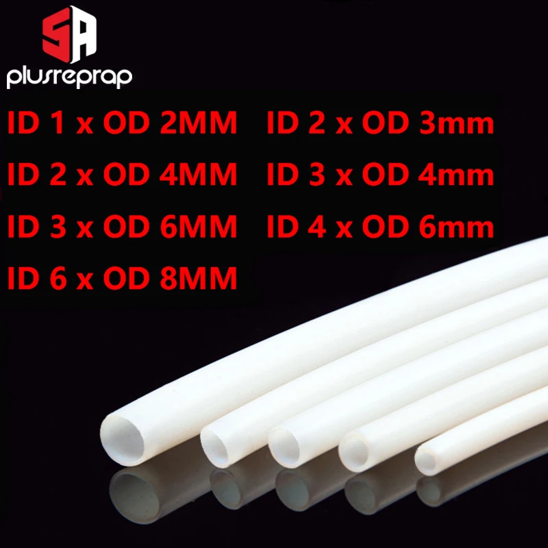 1 rolka 1mm 2mm 3mm 4mm 6mm 8mm rurka PTFE do części drukarki 3D rura Bowden J-head