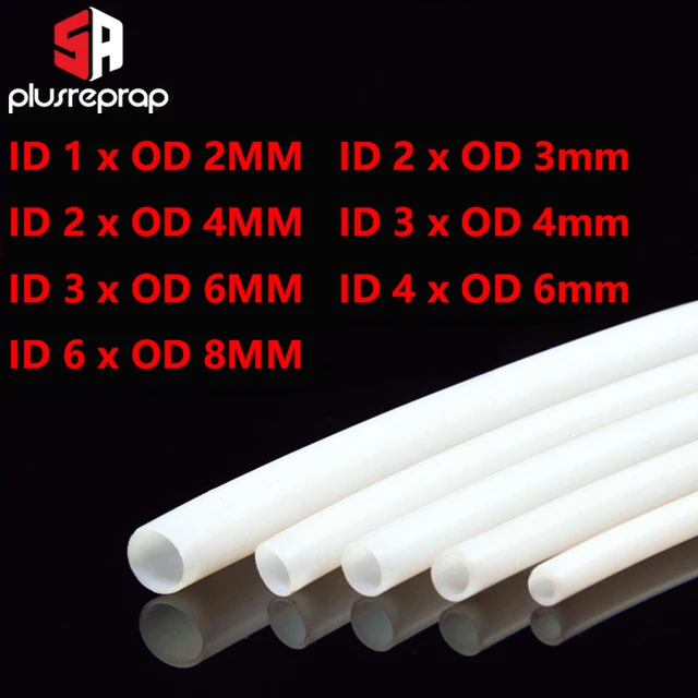 1 metr 1mm 2mm 3mm 4mm 6mm 8mm rura PTFE do części drukarki 3D rura Bowden J-head