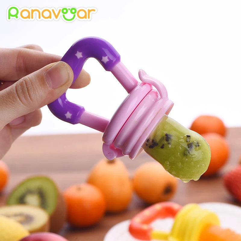 Baby Nipple Fresh Food Fruit Milk Feeding Bottles Nibbler Learn Feeding Drinking Water Straw Handle Teething Pacifier YC7070