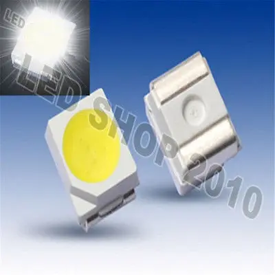 100PCS POWER TOP SMD SMT White PLCC-2 3528 1210 Super Bright Light LED