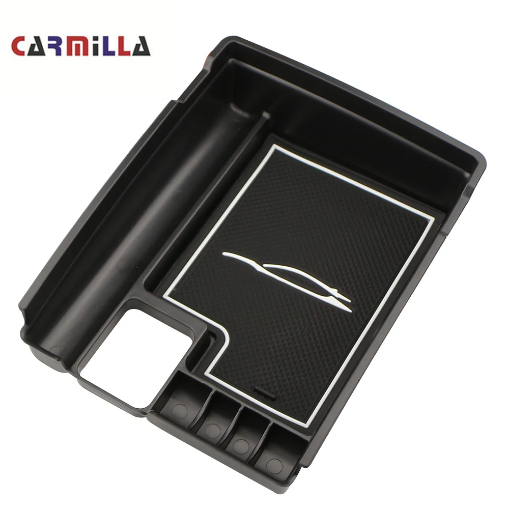 Carmilla Car Central Storage Pallet Armrest Container Box Case for Nissan X-trail X Trail T32 Rogue 2014 - 2017 Accessories