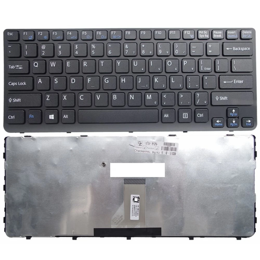 US Black New English Replace laptop keyboard For SONY SVE14A16EC  SVE141M12T SVE1413 SVE141L11T