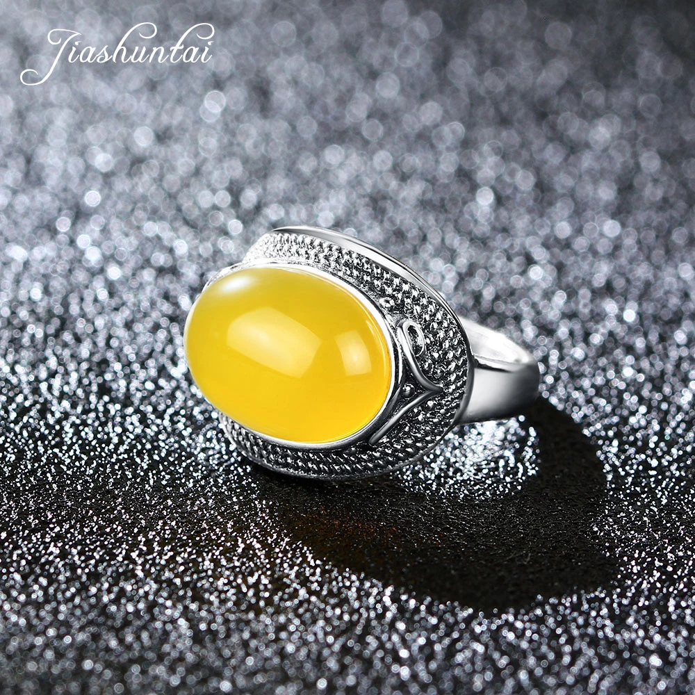 

JIASHUNTAI Retro Thai Silver Rings Vintage 925 Sterling Silver Jewelry For Women Handmade