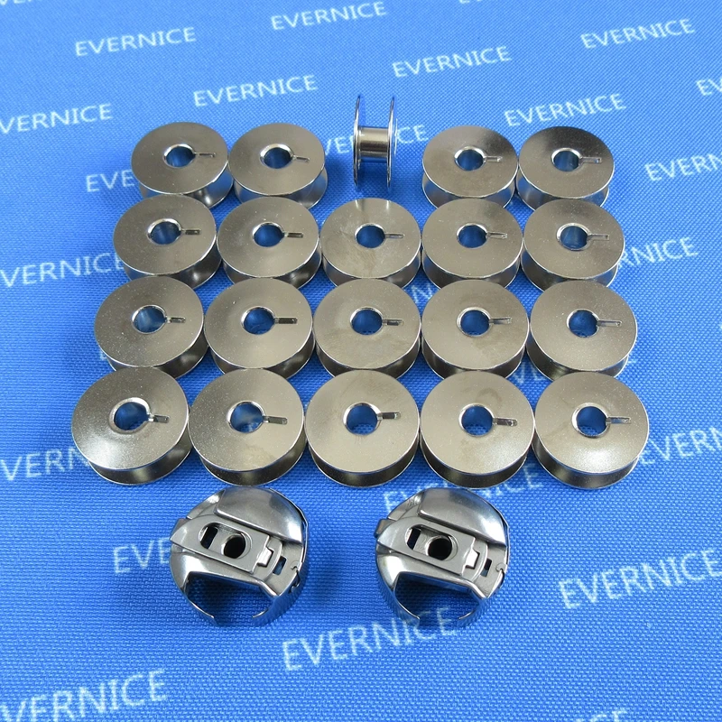 2 Bobbin Case 9076 12mm + 20 BOBBINS for PFAFF 130 230 800 1211 1222