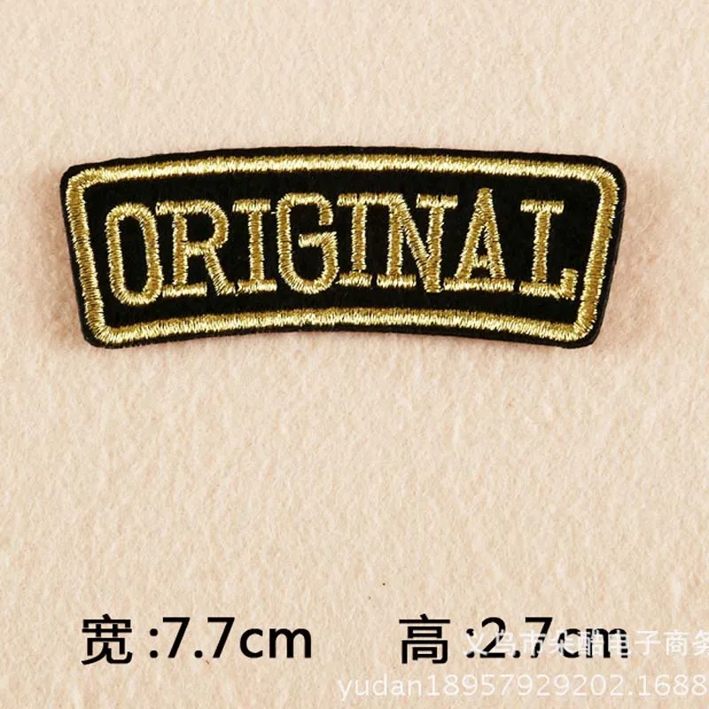 الكلمات الأرجوانية الأصلية السهم الأشياء الحديد على بقع الملابس المطرزة للملابس الموسيقى الفرقة ملصقات الملابس بالجملة