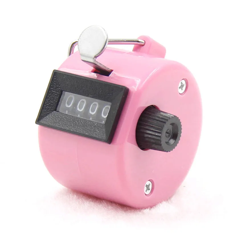 Contador de números de dígitos mecânica escudo plástico mão dedo exibição contagem manual contagem tally clicker temporizador futebol golf counter