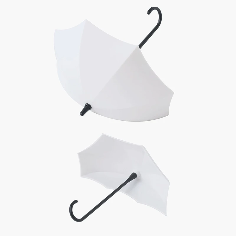 1 개/몫 벽 걸이 후크 욕실 주방 액세서리 후크 우산 모양의 키 걸이 랙 홈 장식