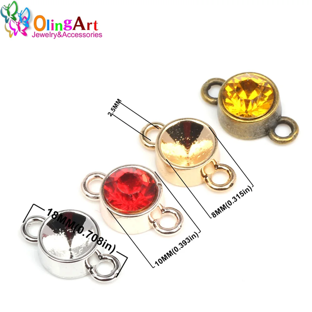 8mm interface 7pcs/lot silver plated/ bronze/Gold/ Rose gold plating Pendant Two ears Round Jewelry Charms DIY jewelry Making