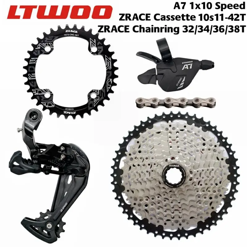 LTWOO 10-speed transmission kit Mountain bike road bike transmission bicycle chain flywheel bicycle transmission accessories