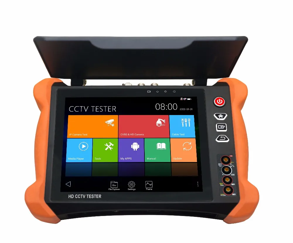 2018 fabbricazione tutto in un tester CCTV TVI 8MP, CVI 8MP, AHD 5MP/HD SDI/EX-SDI monitor tester cctv con Test del cavo RJ45 TDR