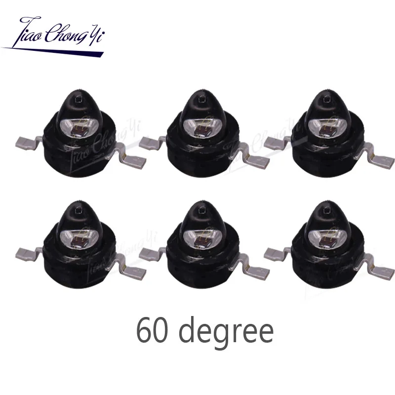 3Watt 3W High Power led 850nm 940nm 730nm 60 90 120 degree Infrared LED IR for Night Vision CCTV DIY