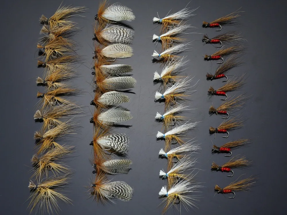 

40Pcs Caddis Fly Patterns Dry Flies Trout Fly Fishing Lures