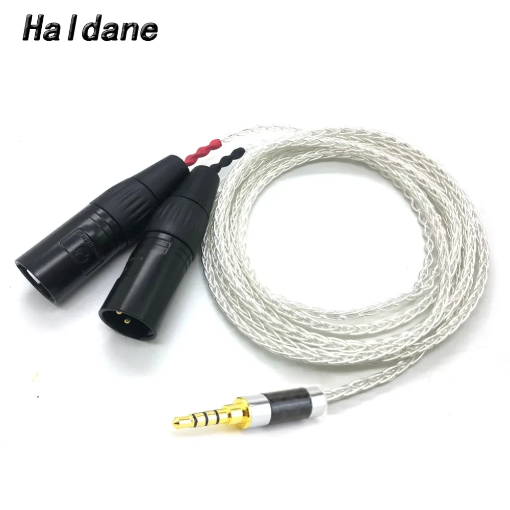 

Free Shipping Haldane 8 Cores 7N OCC Silver Plated 3.5mm TRRS Balanced to Dual 3pin XLR Male Audio Adapter Cable