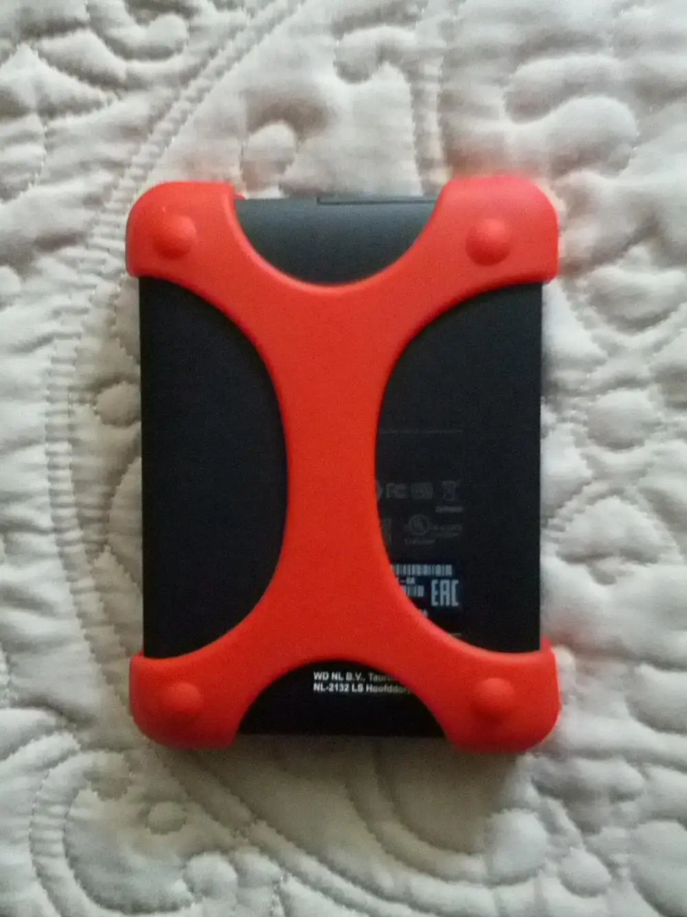 Saco externo portátil da movimentação do disco rígido, carry case do silicone, tampa de borracha, pacote varejo, 2,5 