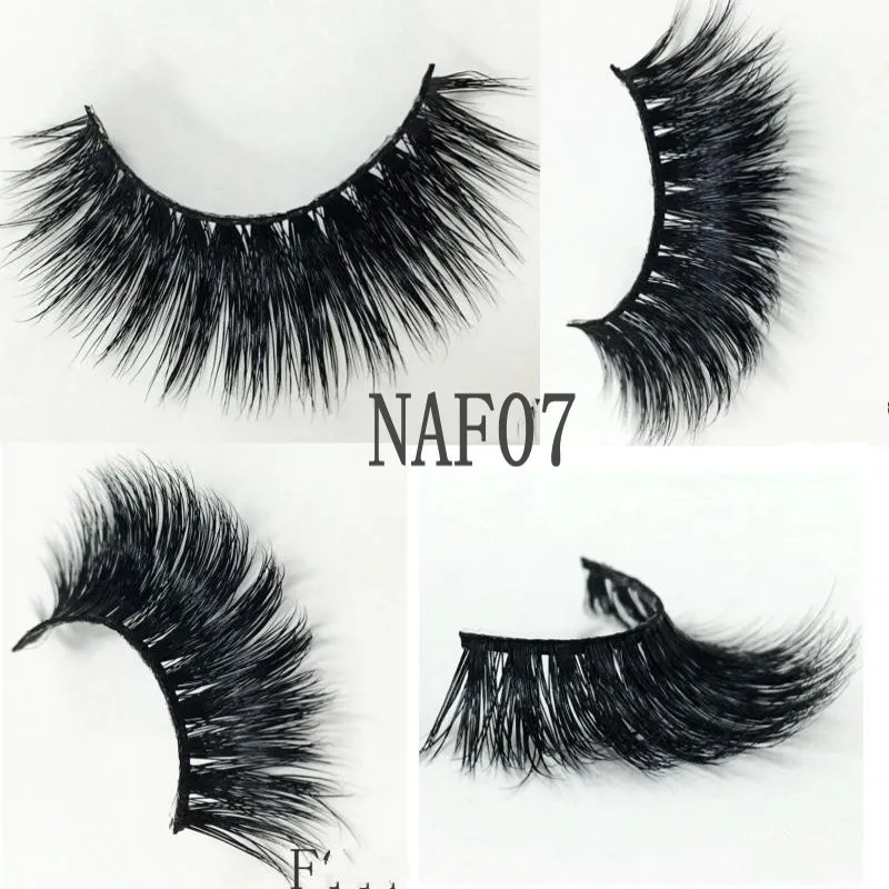 IN USA 40pairs 3D Nerz Haar Wimpern Natürliche/Dicken Langen Wimpern Wispy Make-Up Schönheit Verlängerung Werkzeuge