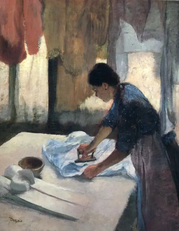 High quality Oil painting Canvas Reproductions Woman Ironing (1887) By Edgar Degas hand painted