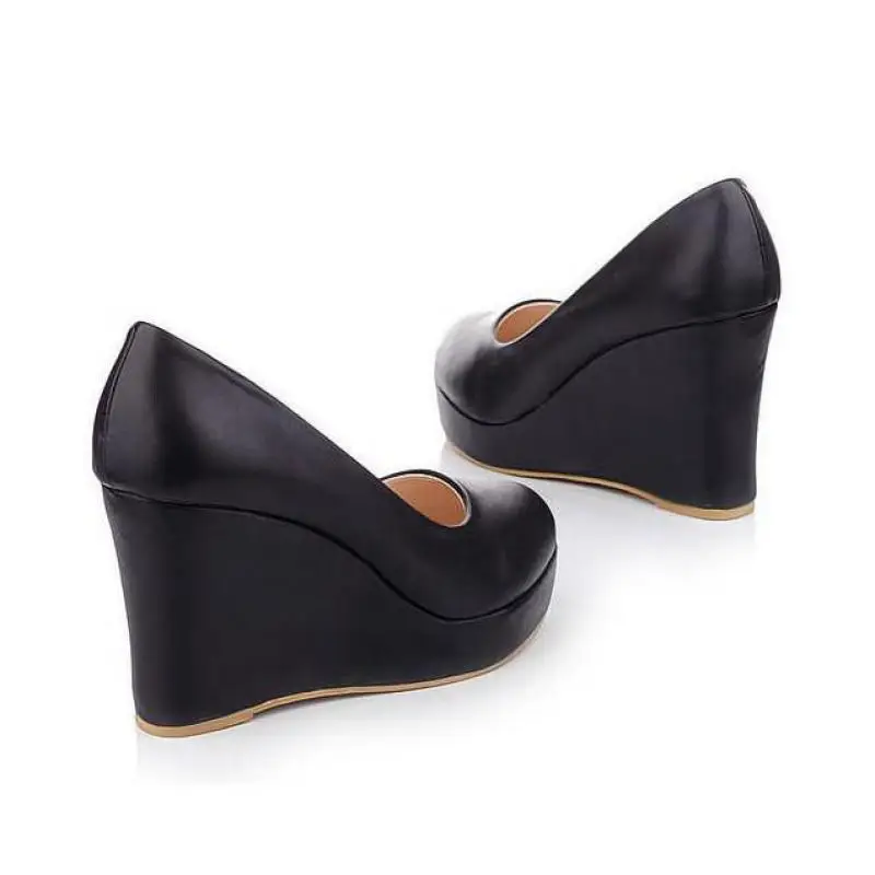 High Heel Women Wedges Shoes White Black Platform Shoes Women Wedges Casual Shoes