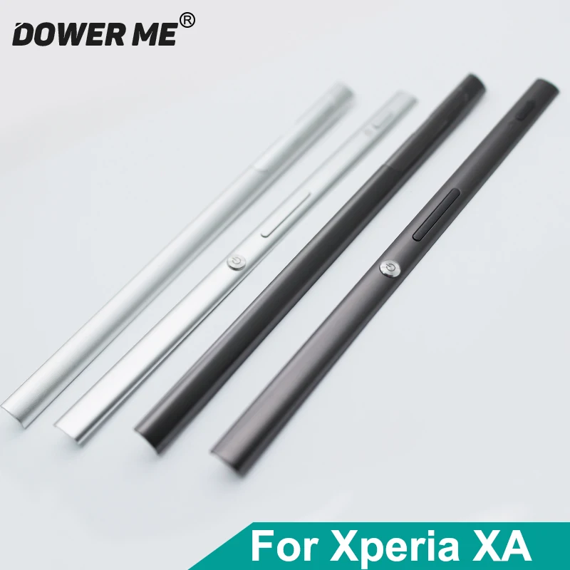 Aocarmo dla Sony Xperia XA F3111/2/3/5 metalowa obudowa środkowa rama boczna ramka osłona obudowy z przyciskami osłony przeciwpyłowej