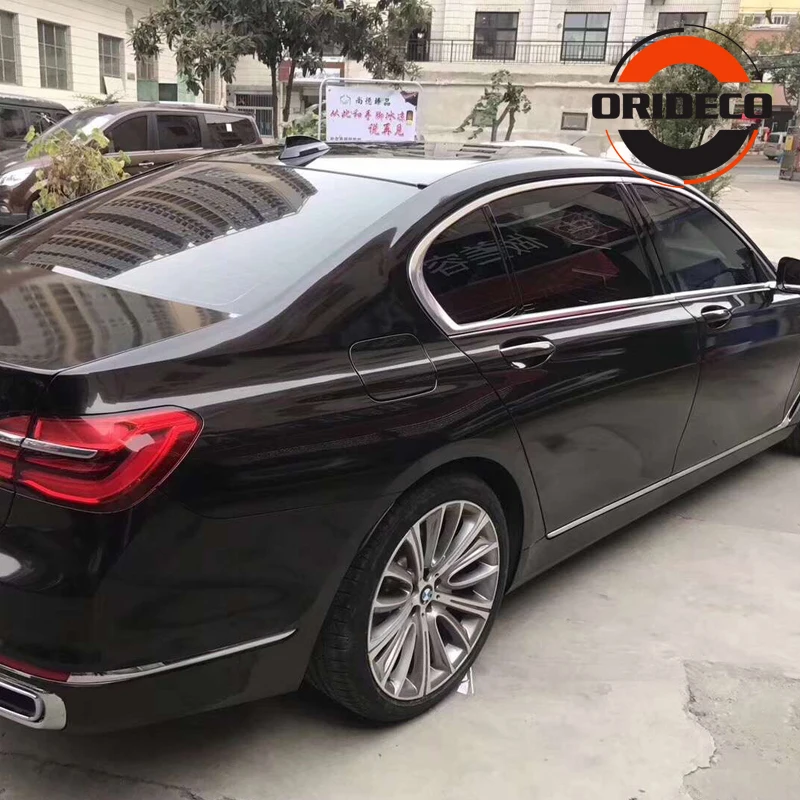 2019 New 1.52*20M Glossy Crystal Black Vinyl Wrap Car Sticker Vehicle Autos Motorbike Gloss Black Wrapping Foil With Air Release