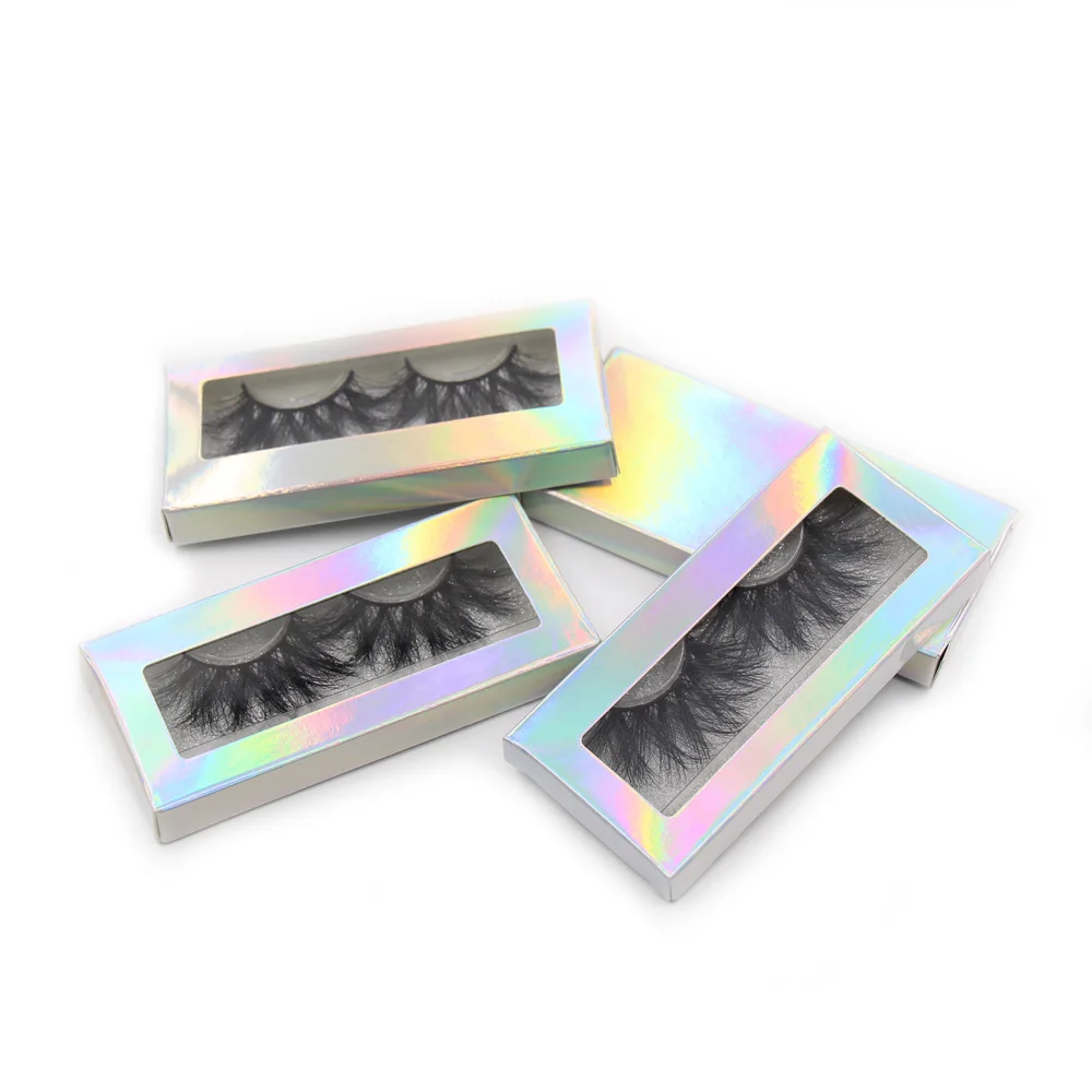 SOQOZ Eyelashes 3D Mink Lashes 25mm Lashes Criss-cross False Eyelashes Handmade Mink Eyelashes Fluffy Dramatic Eyelashes Makeup