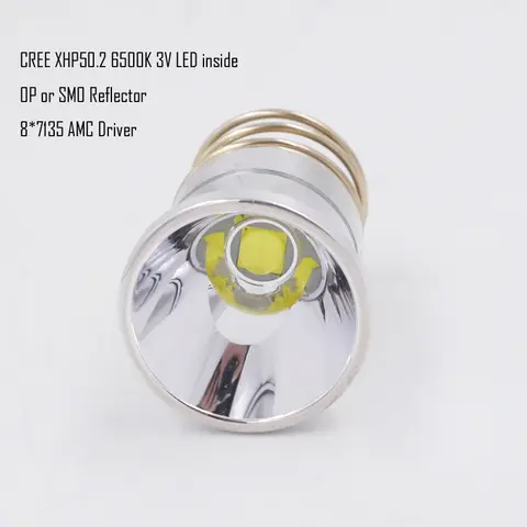 26.5mm XHP50.2 3V 2600 lumens LED bulb drop-in for Surefire C2 Z2 P60 P61 6P 9P G3 S3 D2 Manta Ray M5 M6 WF-501B WF-502B torch