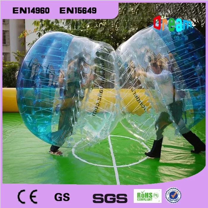 Free Shipping 0.8mm TPU Bumper Ball Bubble Soccer Ball Inflatable Body Zorb Ball Suit Bubble Soccer Bubble Football Loopyball