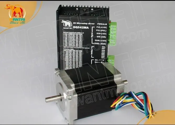 

Great CNC! Wantai Nema23 Stepper Motor Dual Shaft 57BYGH420B 185oz+Driver 4.2A 50V 125 Micro Engraver US CA JP FR UK IT Free