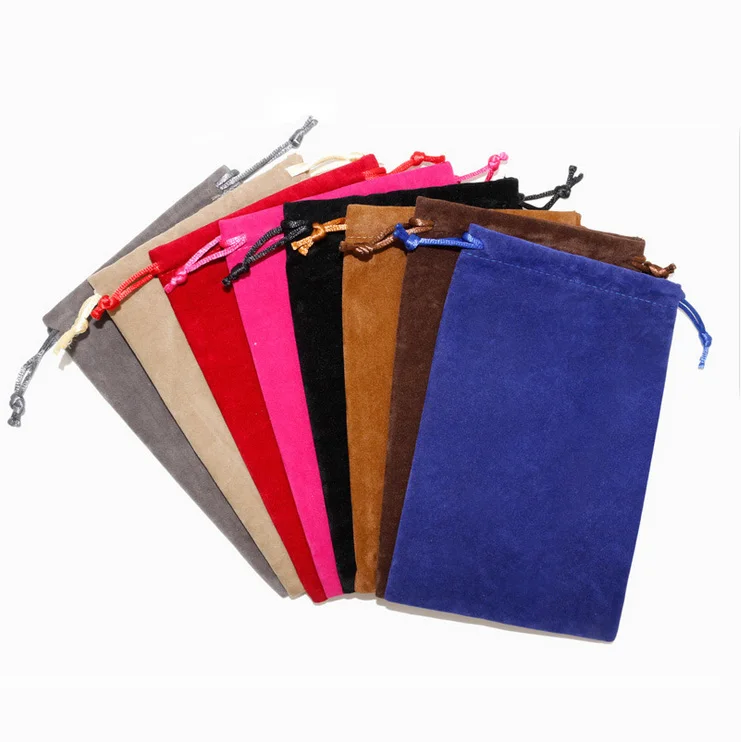 10pcs/Lot Big Size Velvet Bag Drawstring Pouches Jewelry Bags Gift Package For Party Holiday Wedding Anniversary Wholesale