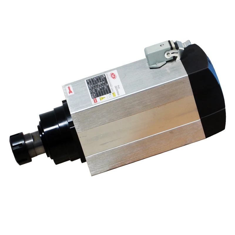 Square hot sale 4.5KW air cooled spindle motor 18000RPM ER32 380V for woodworking cnc router