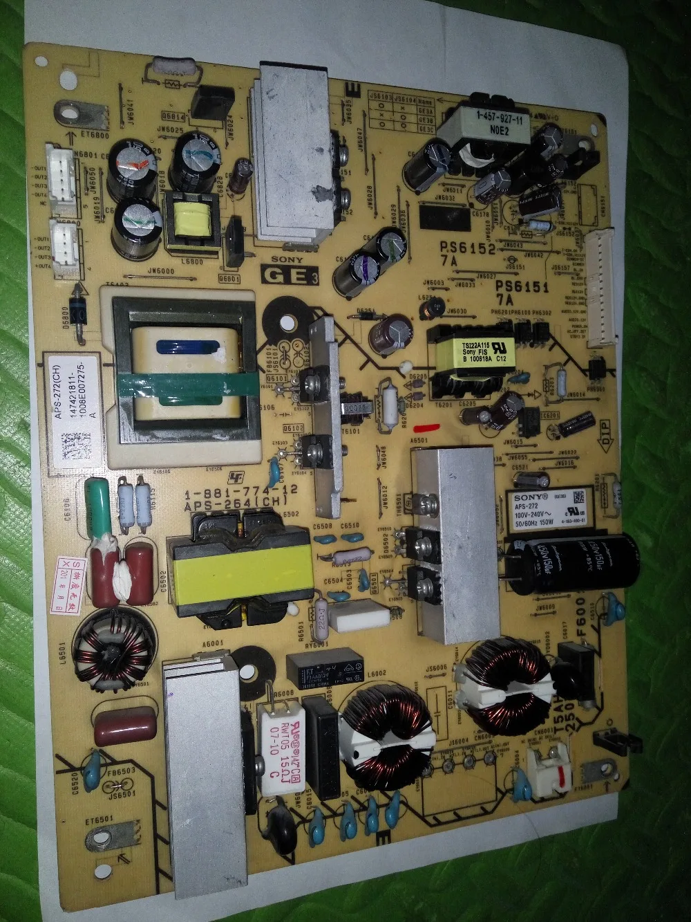 APS-272 CH APS-264 1-881-774-13 12 11 GE3 1-881-774-04 ربط المجلس ربط اشتراكاتك امدادات الطاقة مجلس T-CON ربط مجلس الفيديو