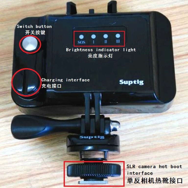 SLR Camera Underwater Light Diving Waterproof LED Lamp Power For GoPro Hero 13121098 Session 4/5 Xiaomi Yi 4K Sjcam SJ6/8 One X5