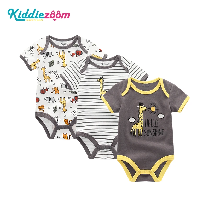 Unicorn Bé Cô Gái Quần Áo Cơ Thể Trẻ Sơ Sinh Bodysuits Baby Boy Quần Áo 3 cái Gái 'Bộ Quần Áo Bebe Cotton Bé Quần Áo Một -miếng