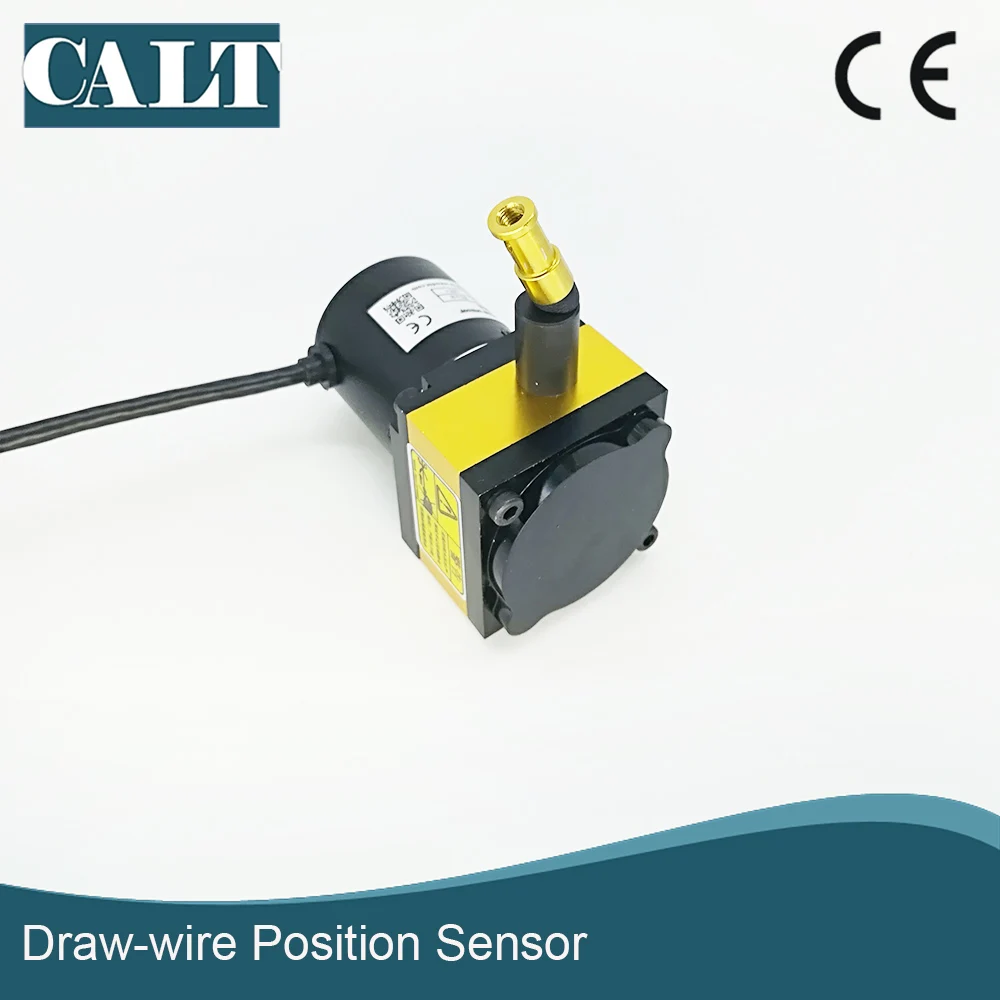 CALT 400mm Stroke Range Displacement Sensor Pull Motion Position Sensor Draw Wire Encoder CESI-S400