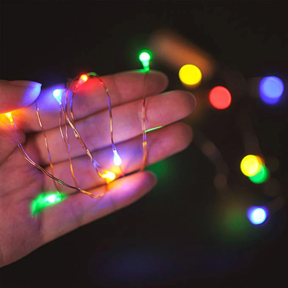 Mini LED Garrafa Cork Lights, Holiday String Lights, Decoração De Vidro Artesanato, Interior, Ao Ar Livre, Casamento, Natal, 1m, 2m