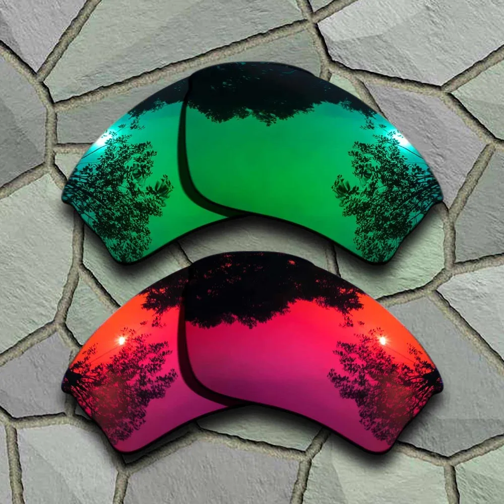 

Jade Green&Violet Red Sunglasses Polarized Replacement Lenses for Half Jacket XLJ