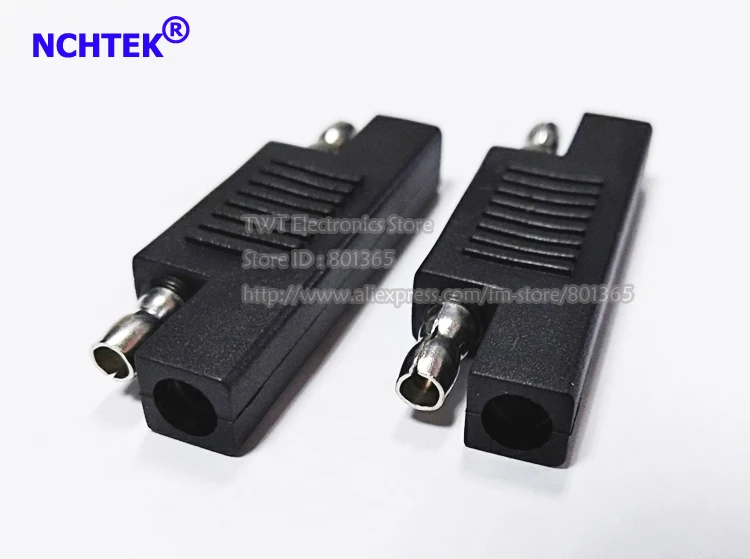 NCHTEK Solar SAE Polarity Reverse Adapter Connectors For Quick Disconnect Extension Cable Solar Panel Battery Power / 2PCS