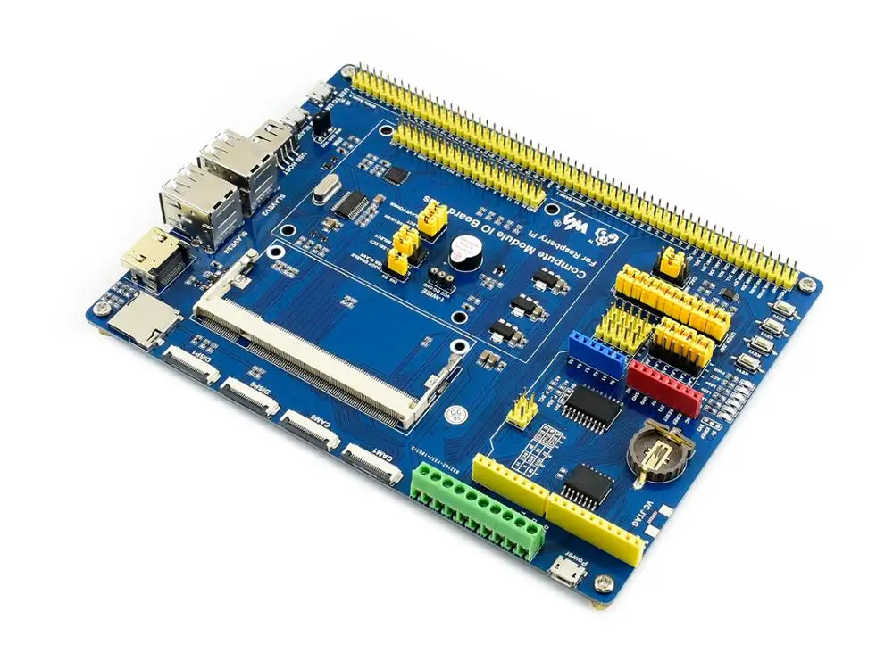 Waveshare Rechen Modul IO Board Plus Verbund Breakout Board für Raspberry Pi CM3/CM3L/CM3 +/CM3 + L