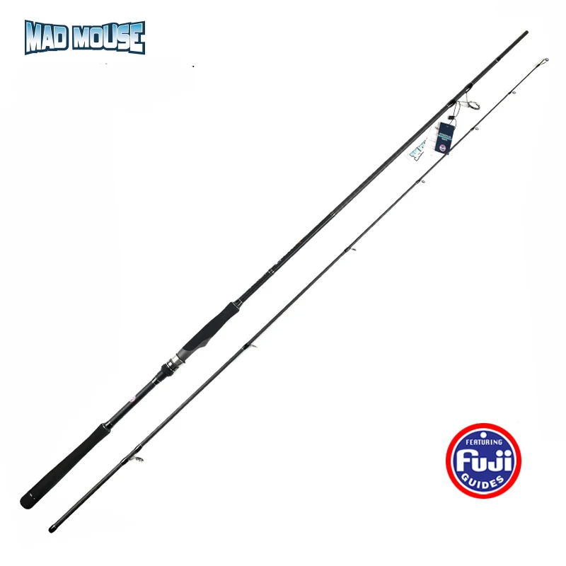 

MAD MOUSE 2022 New Full Fuji High Carbon 2.4/2.7/2.9m MH Fishing Rod Japan Quality Sea Bass Ligth Shore Jigging Rod Spinning Rod