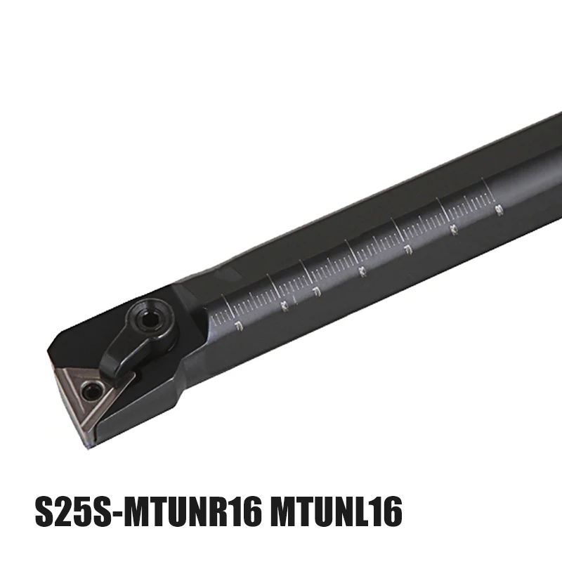 

S25S-MTUNR16 / S25S-MTUNL16 CNC Lathe Internal Threading Boring Bar Turning Tool Holder Black Tool