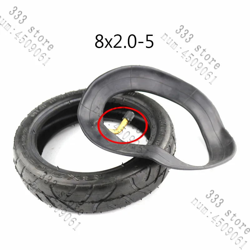 8 inch pneumatic tire 8X2.0-5 8x2.00-5 inner tube and tyre for Electric scooter baby trolley motorcycle part